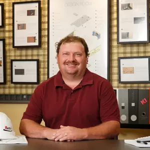Portrait of Chad Weber for Puetz Design + Build in South Dakota.